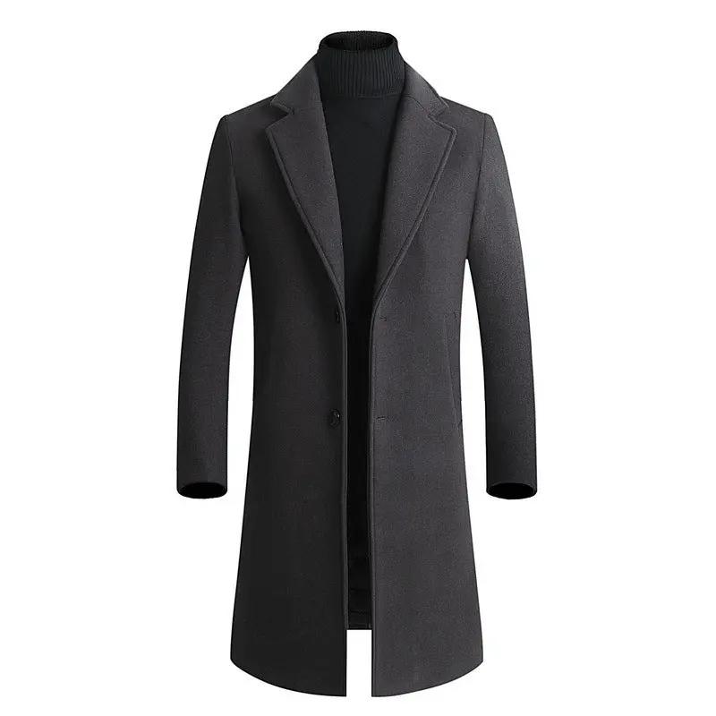 Plain wool trench coat null