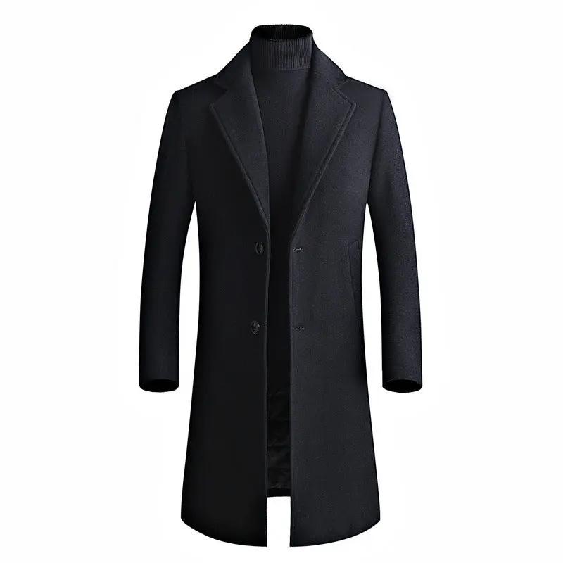 Plain wool trench coat null