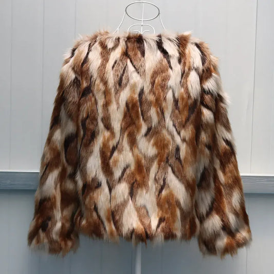 Korean Version Slim-fitting New Fox Fur Faux Fur Coat