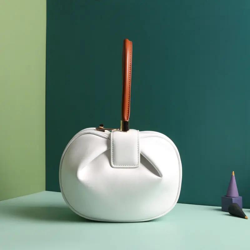 Leather handbags fashion dumplings handbag Cjdropshipping