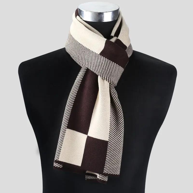 Plaid men scarf knitted scarf Cjdropshipping