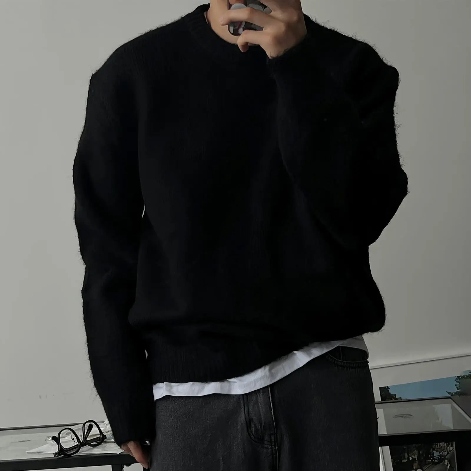Men’s Fall Ready Black Sweater 4 piece outfit - JNi3 shop