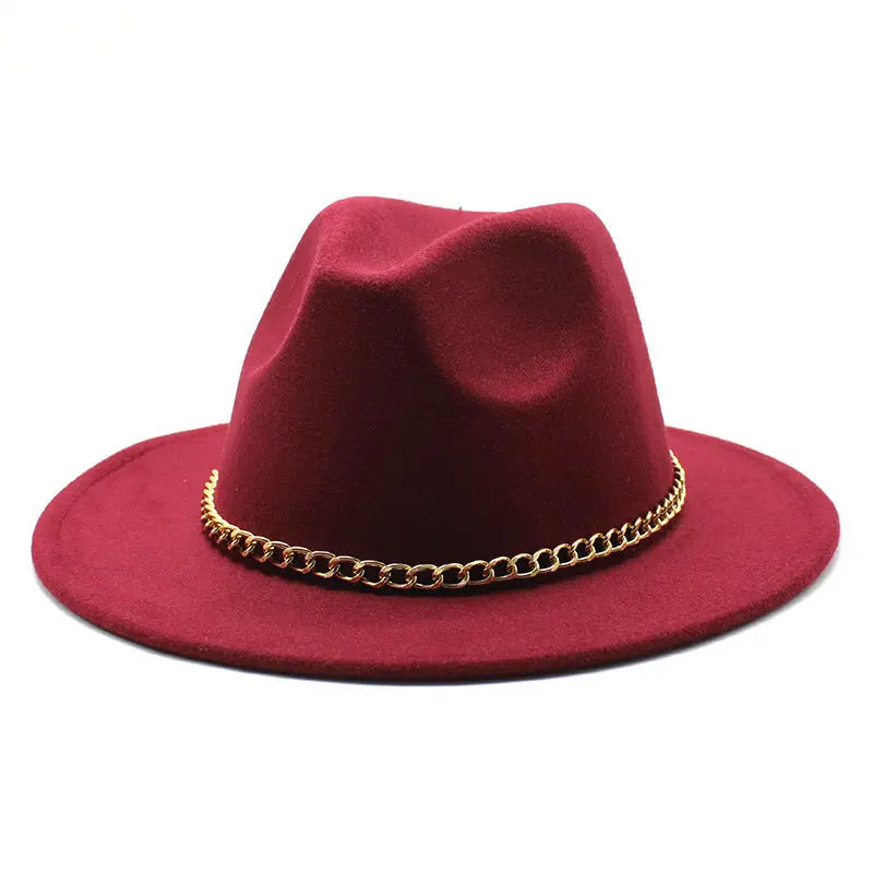 Broad-brimmed Hat Fashion Flat Brim Top Hat Men Women Cjdropshipping