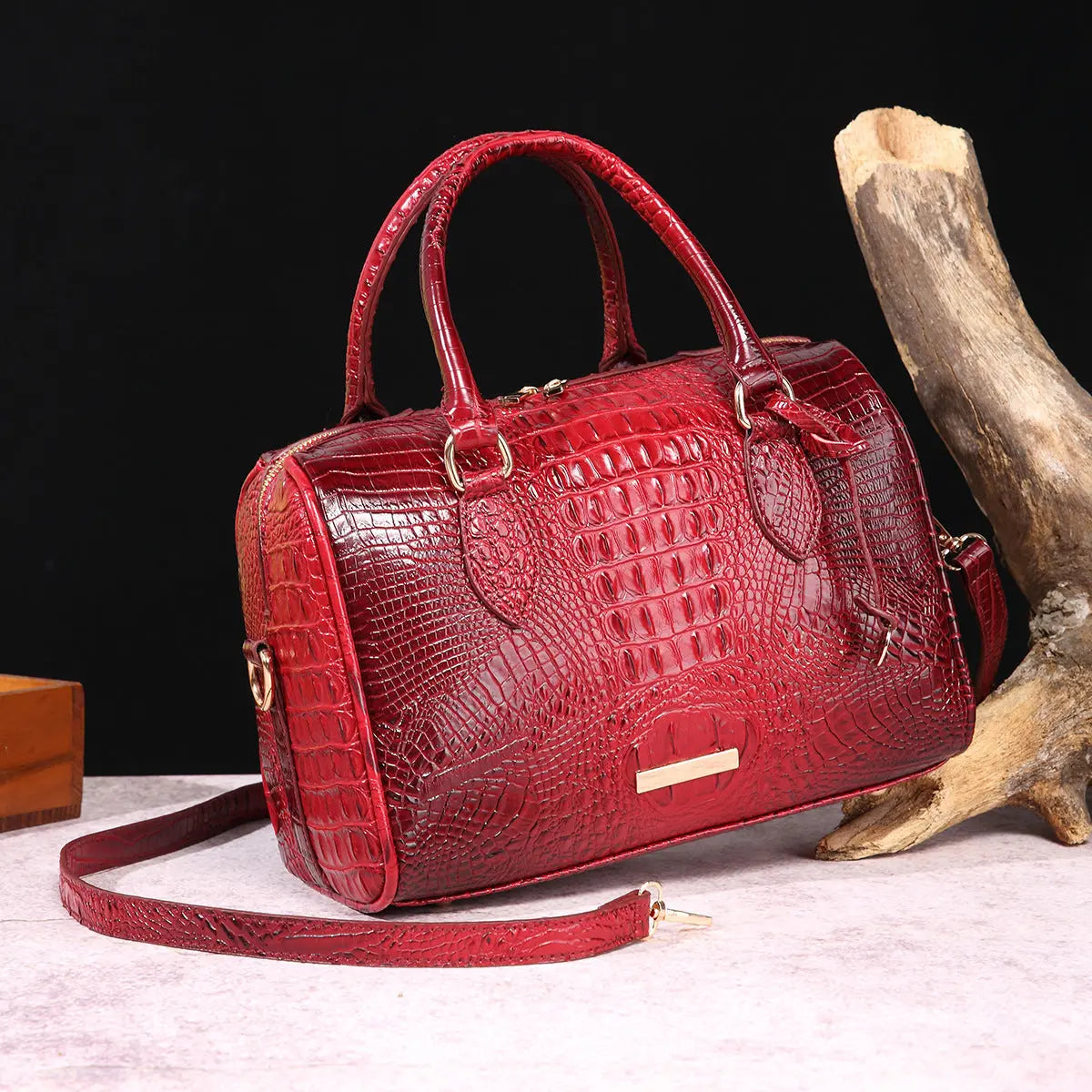 trendy Crocodile pattern Fashion Crossbody Travel Retro Women's Bag Cjdropshipping