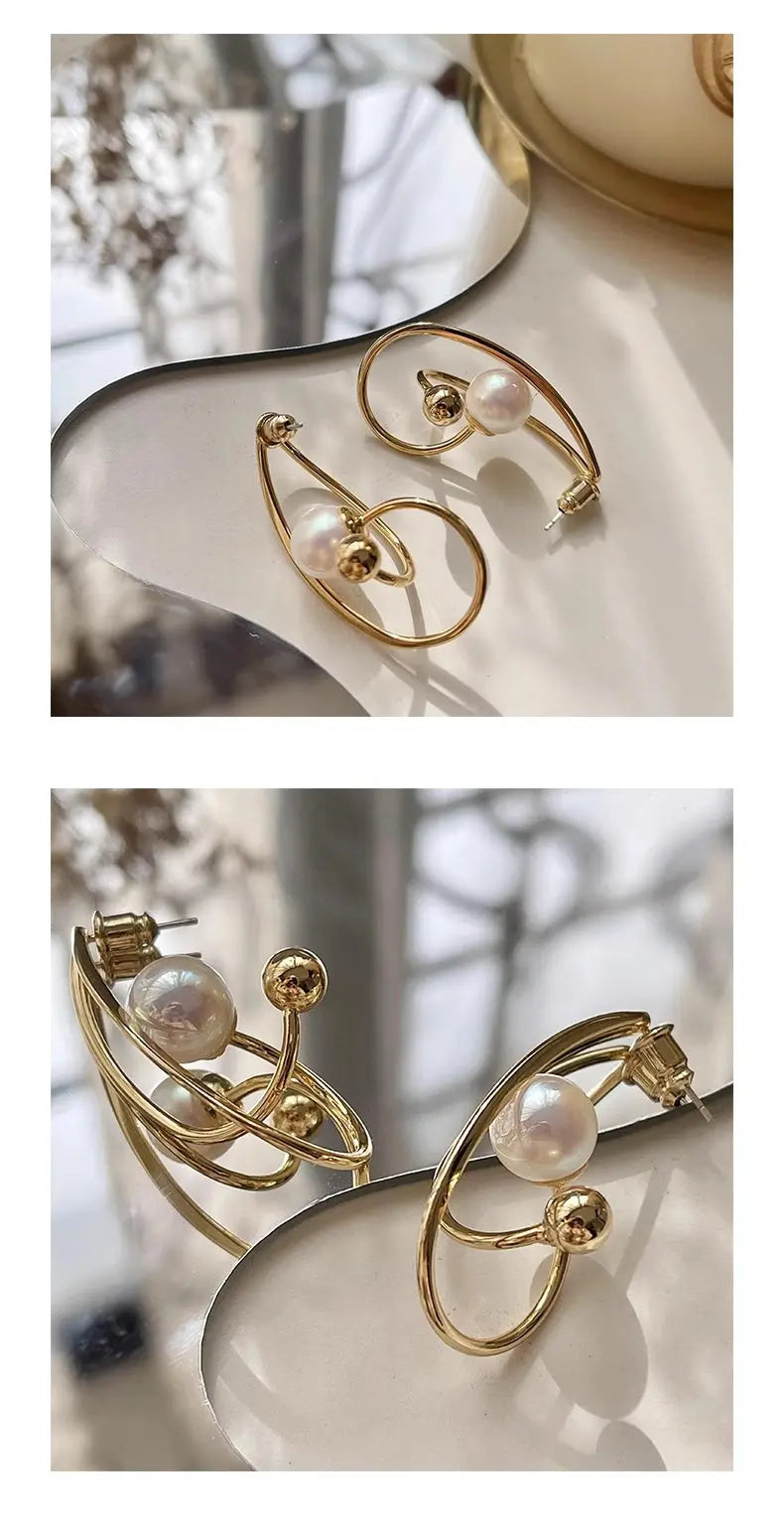 European And American French High-end Pearl Earrings For Women - JNi3 shop