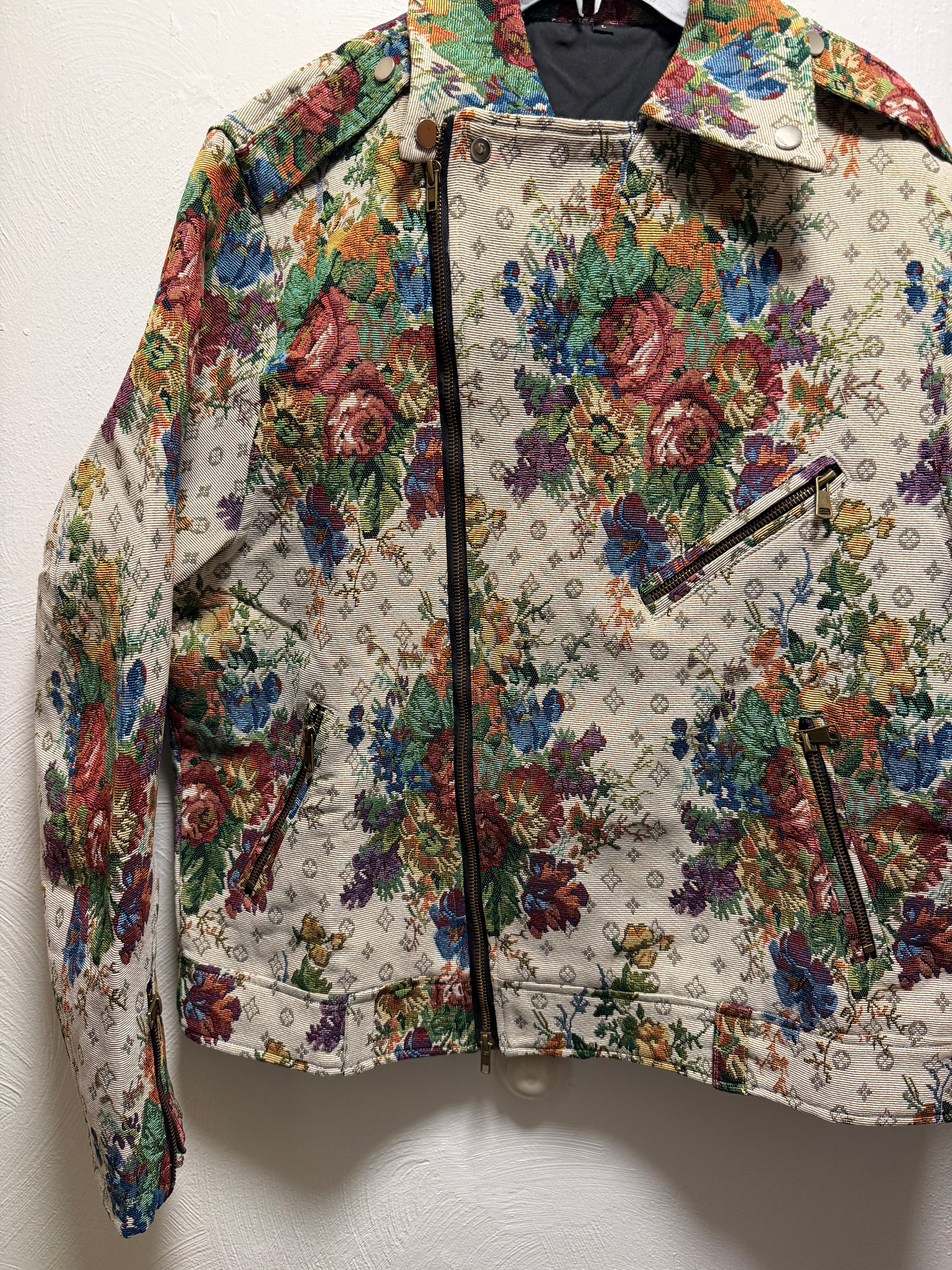 Men's Tapestry Biker Jacket