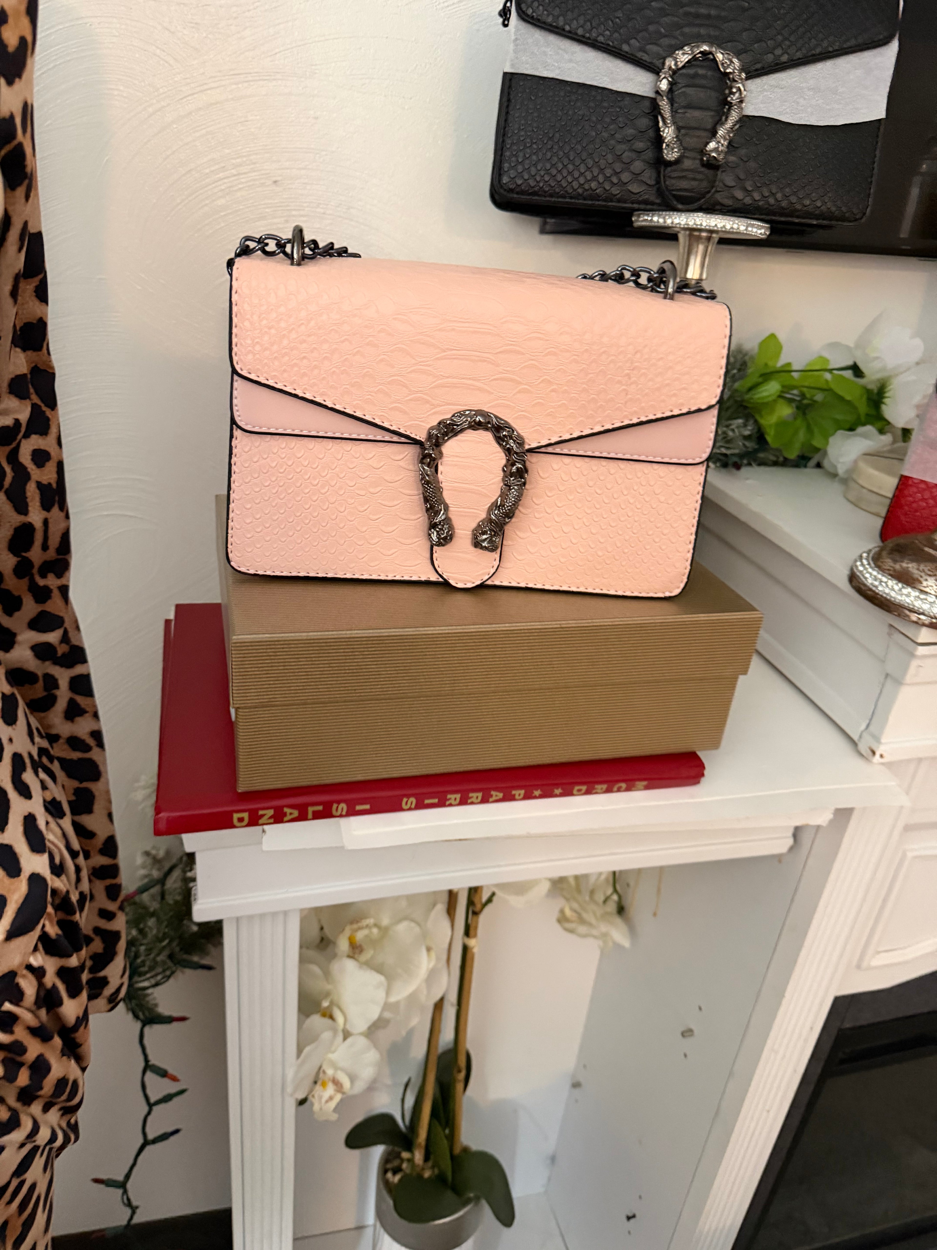 Snake print Embossed Dionysus Inspired Crossbody Shoulder Bag
