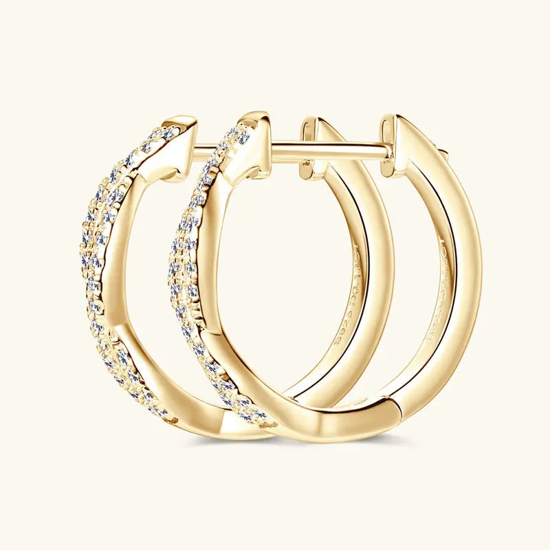 All-matching Moissanite Ear Ring Women's Fashion Twist - JNi3 shop