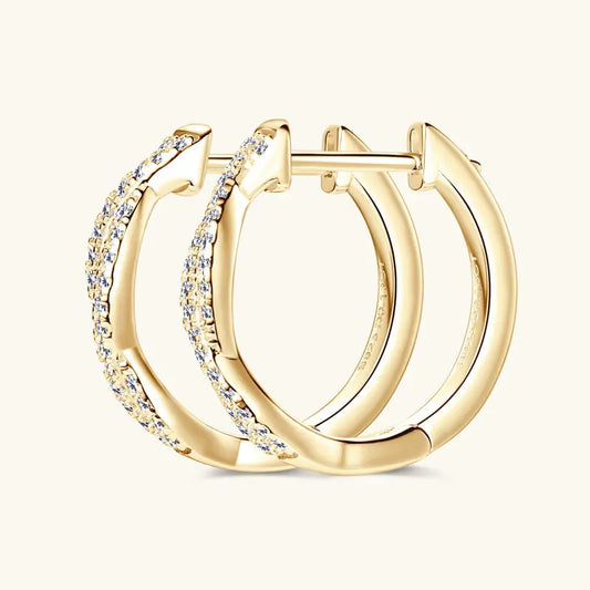 All-matching Moissanite Ear Ring Women's Fashion Twist - JNi3 shop
