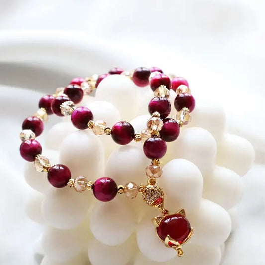 Hot Sale Natural Vanves Stone Single Double Chain Crystal Bracelet Cjdropshipping