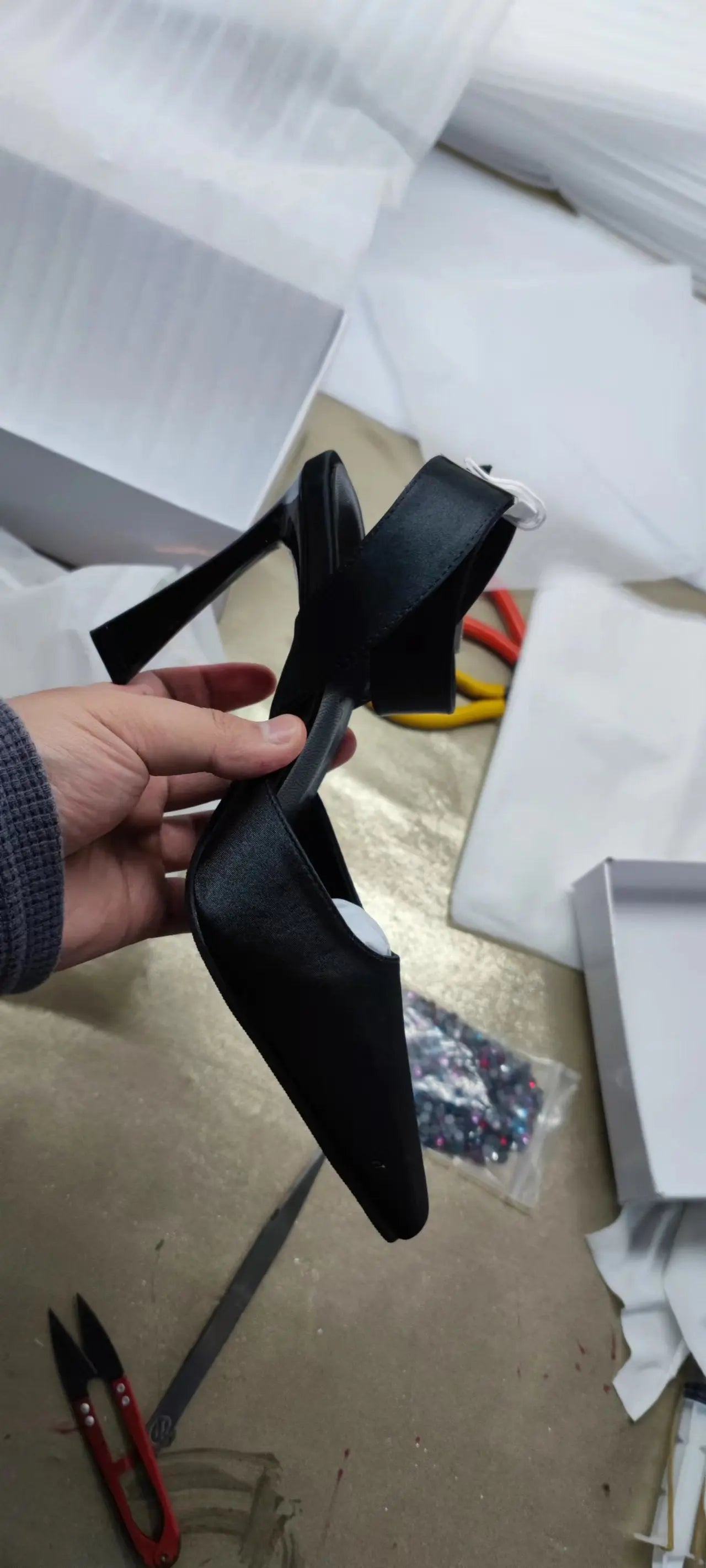 Solid Color Black Women's High Heels