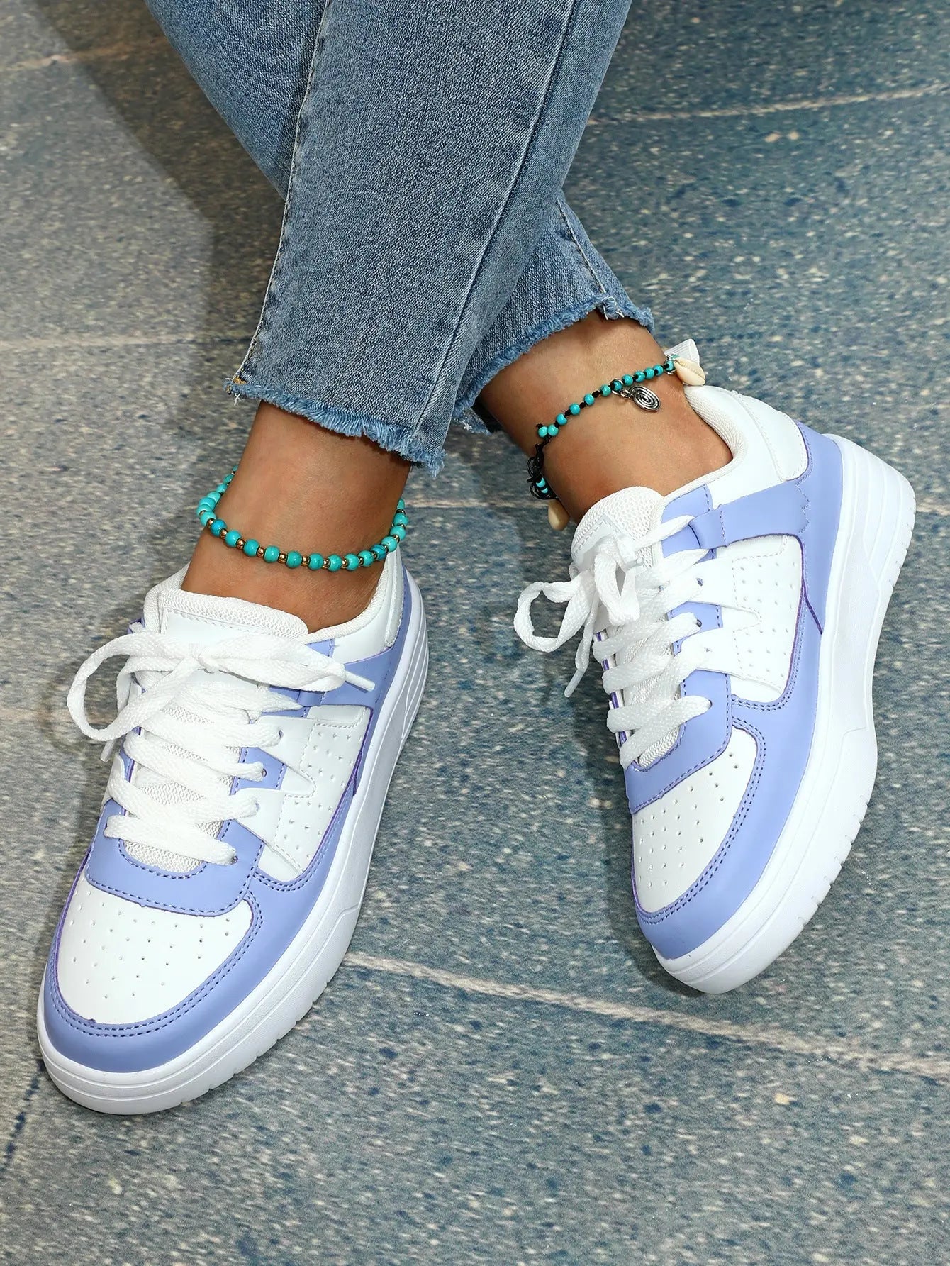 Ins European And American Fashion Platform Couple's Soft Bottom Comfortable Board Shoes Can Be Tie Up Dropshipman