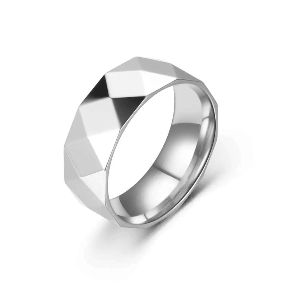 Titanium Steel Diamond Face Ring JNi3 shop