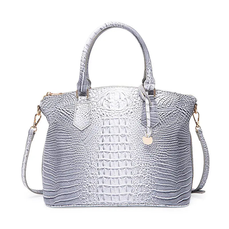 Women's Retro Crocodile Pattern Portable Messenger Bag Cjdropshipping