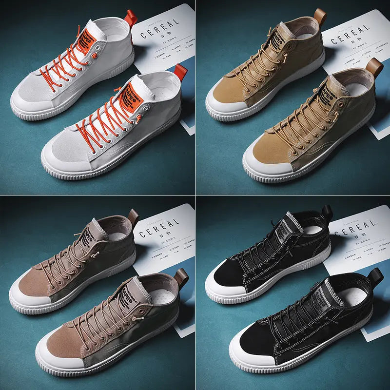 Canvas flat white shoes Gao Bang shoes JNi3 shop