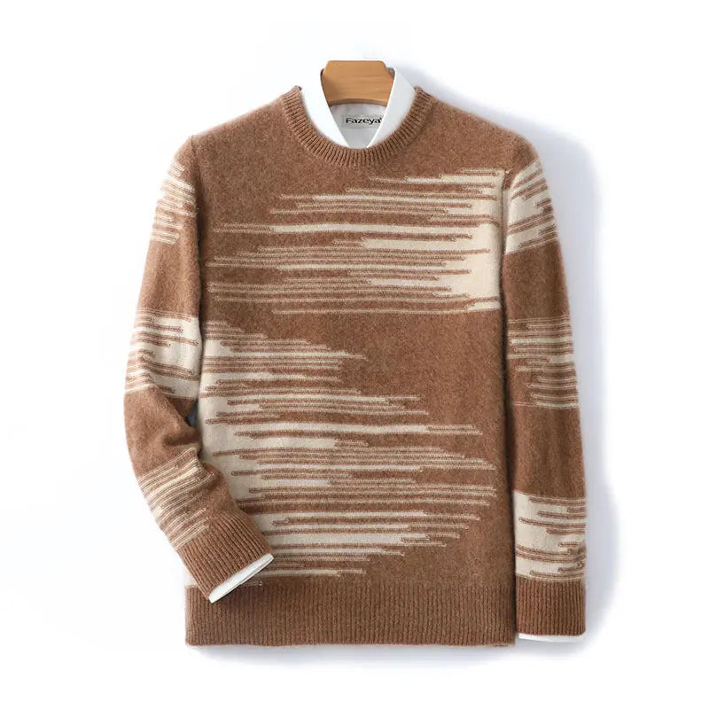 Cashmere Sweater Men's Pure Wool Loose Round Neck Sweater Cjdropshipping