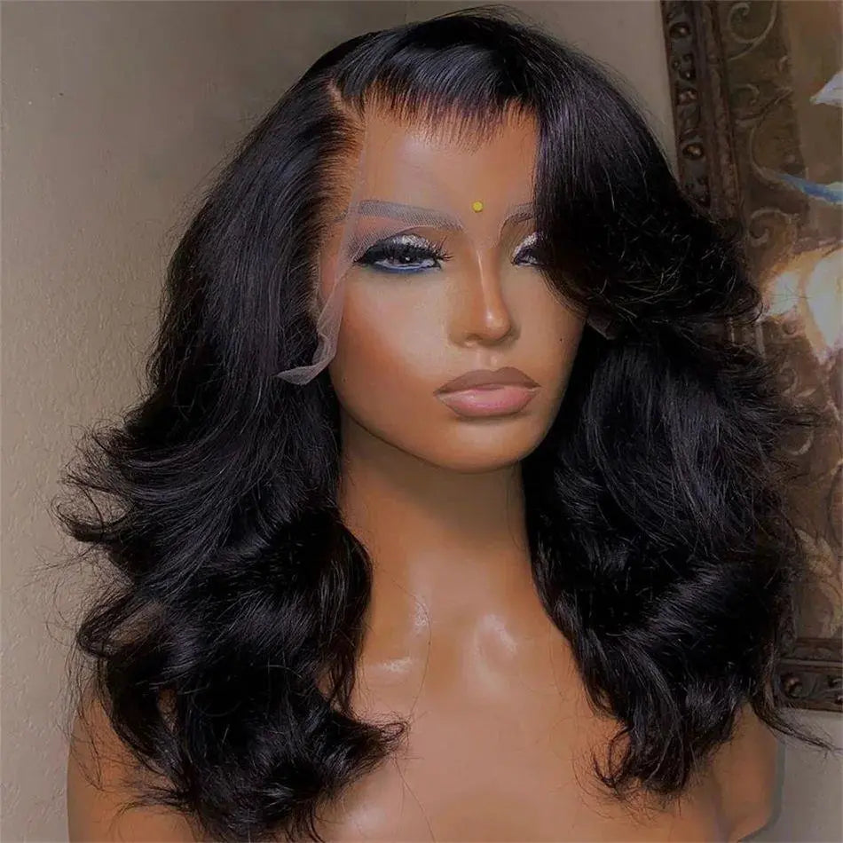 Women's Solid Color Transparent Lace Forehead Wig - JNi3 shop