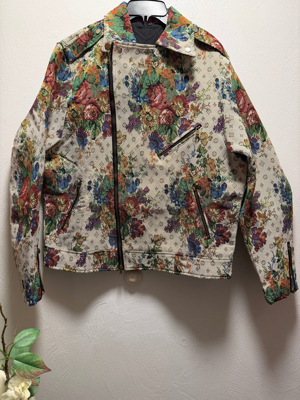 Men's Tapestry Biker Jacket