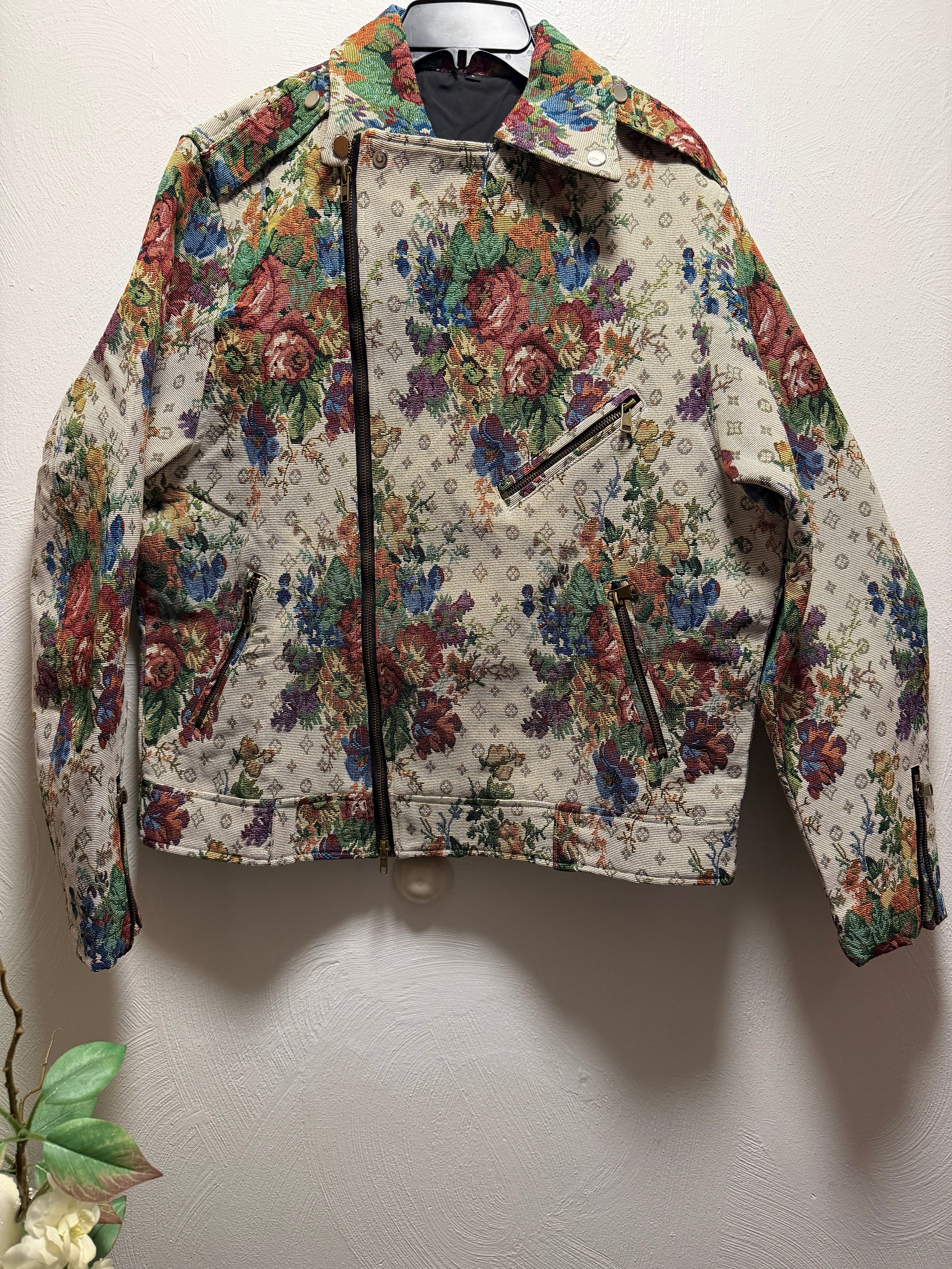 Men's Tapestry Biker Jacket