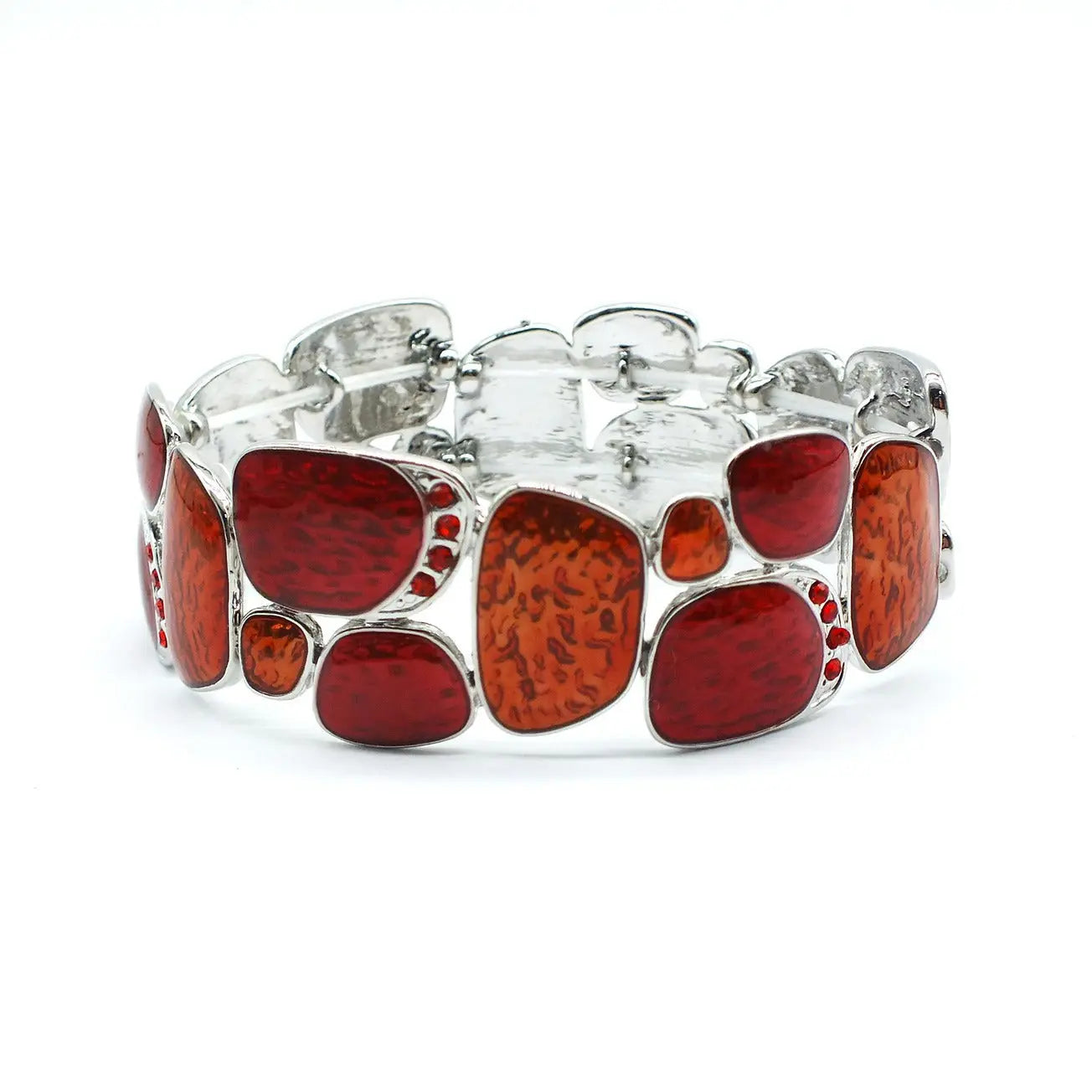 Geometric Enamel Stretch Bracelet For Women Dropshipman