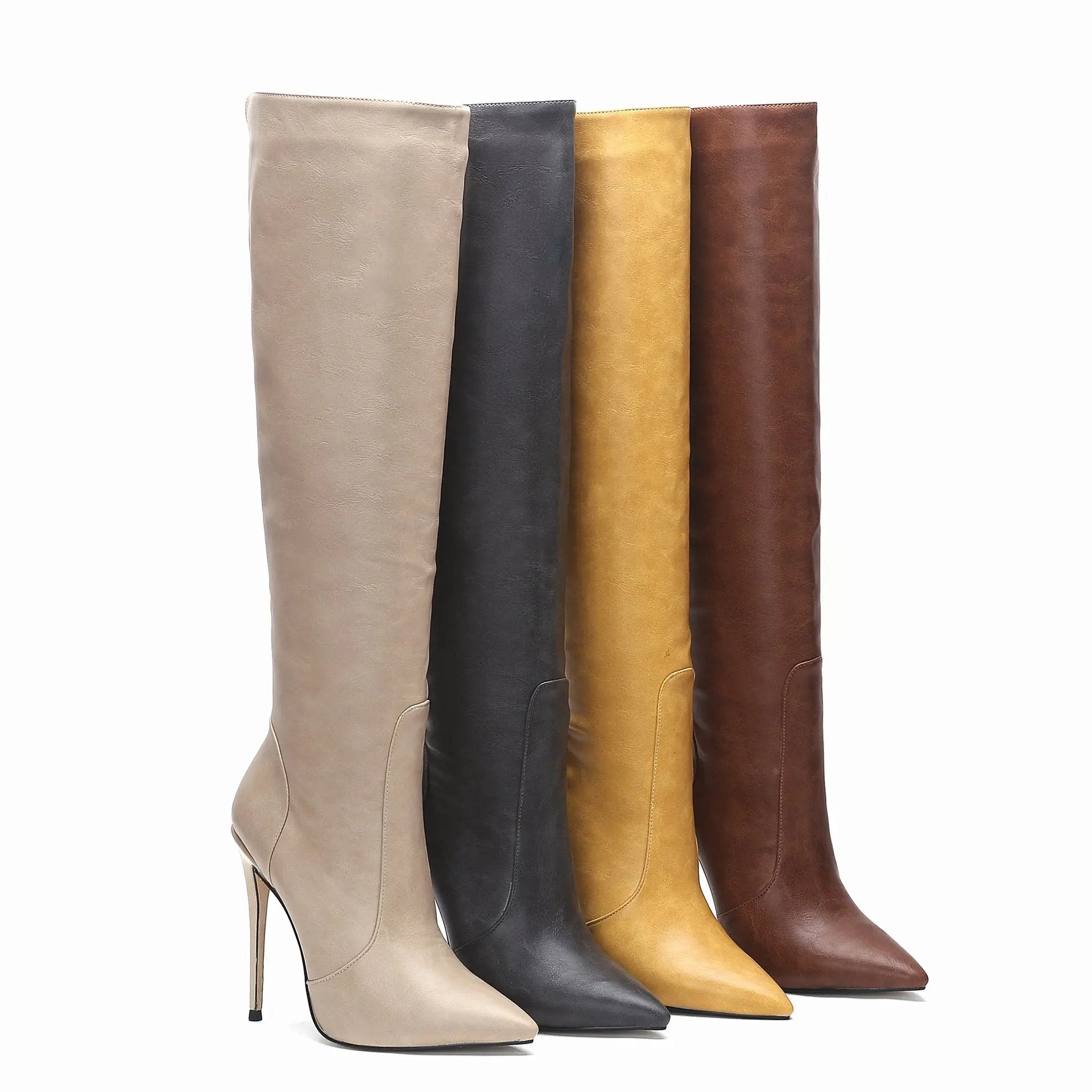 New Small Wide High Stiletto Heel Fashion Boots Cjdropshipping