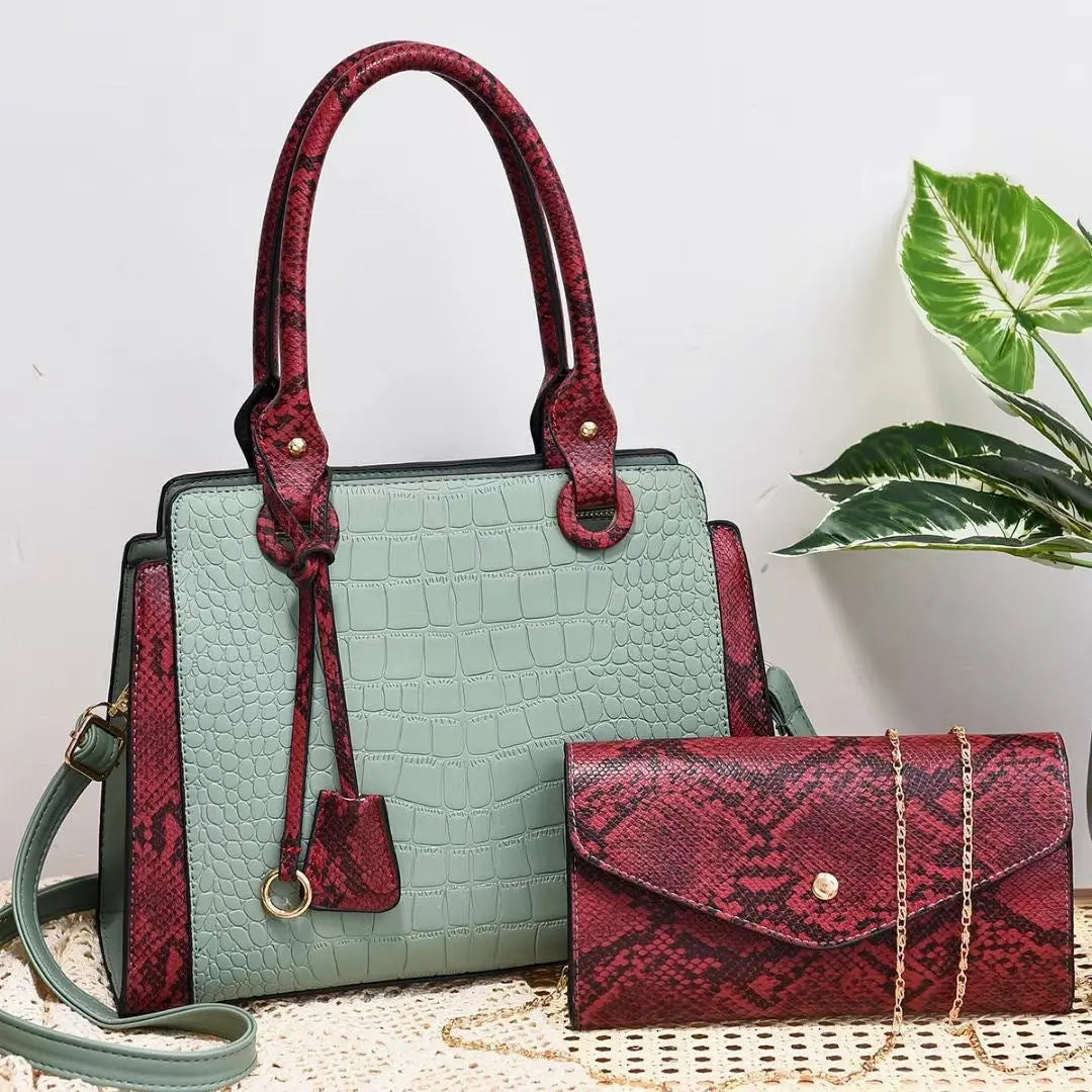 New Serpentine Stitching Fashion Combination Bags JNi3 shop