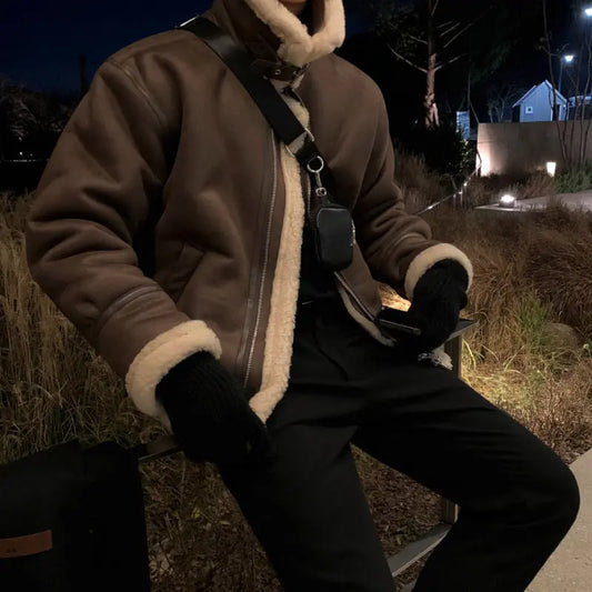 Men's Winter Loose And Warm Stand Collar Cotton-padded Coat Dropshipman