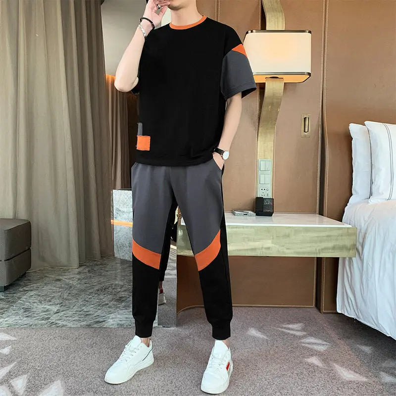 New Summer Men's T-shirt Fashion Short-sleeved T-shirt Men Cjdropshipping