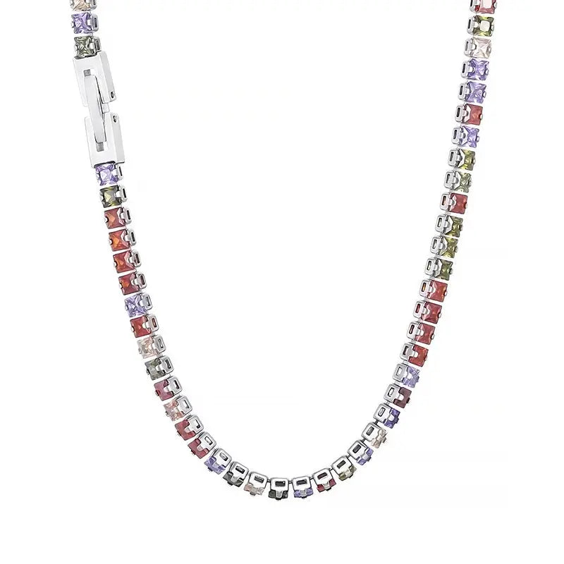 Women's Retro Color Zircon Necklace Cjdropshipping