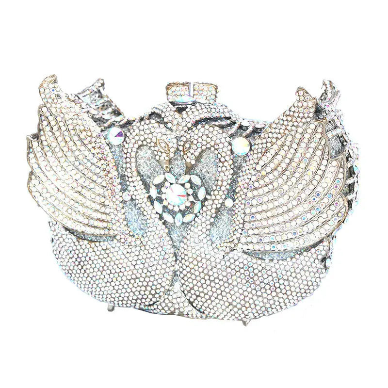 Color Moon Full Swan Small Bag Sequins Set With Diamonds Cjdropshipping