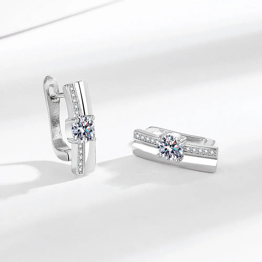 Zircon Geometric Exaggerated Big Hoop Earrings JNi3 shop