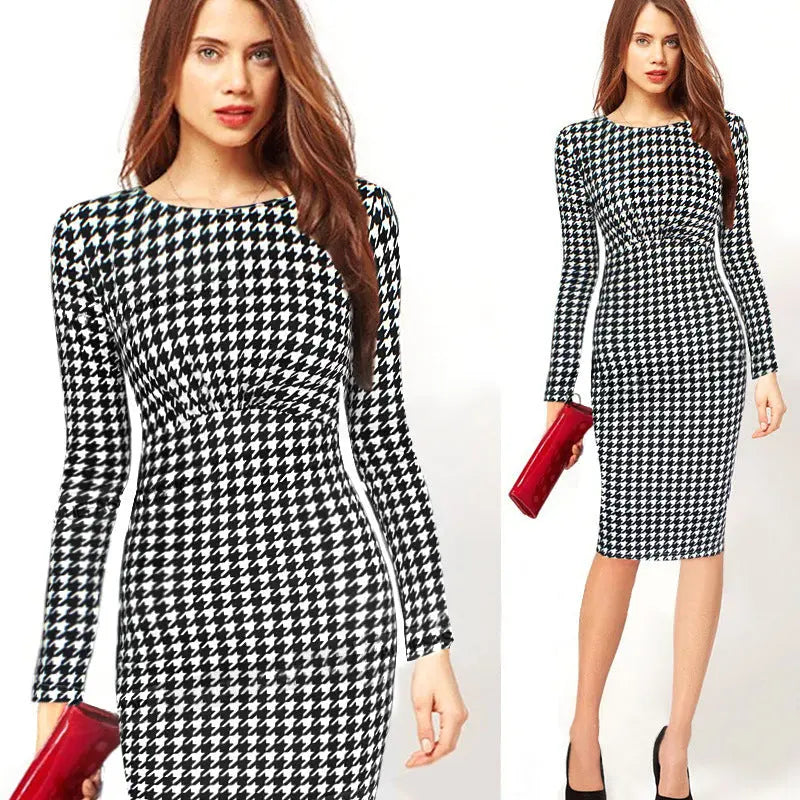 Long-sleeved slim-fit bodycon dress Cjdropshipping