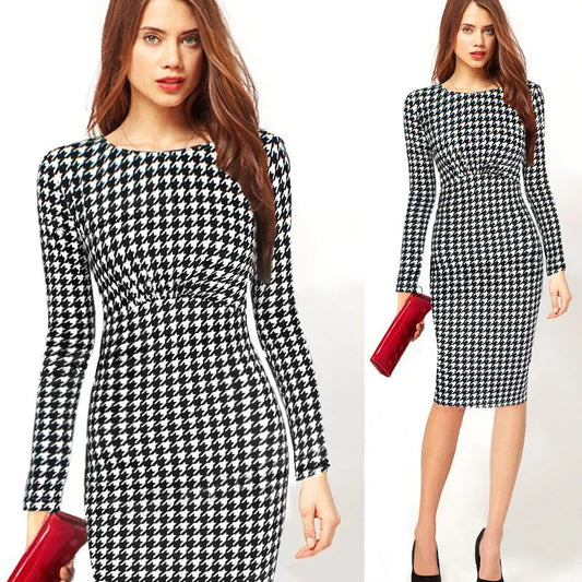 Long-sleeved slim-fit bodycon dress Cjdropshipping