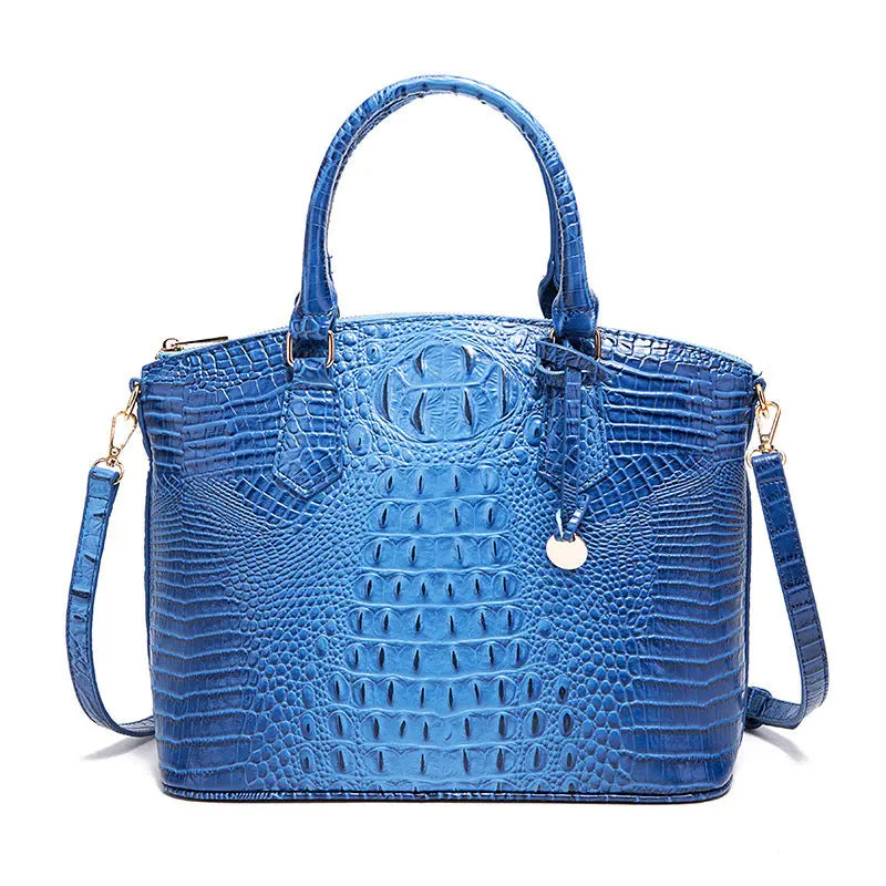 Women's Retro Crocodile Pattern Portable Messenger Bag Cjdropshipping
