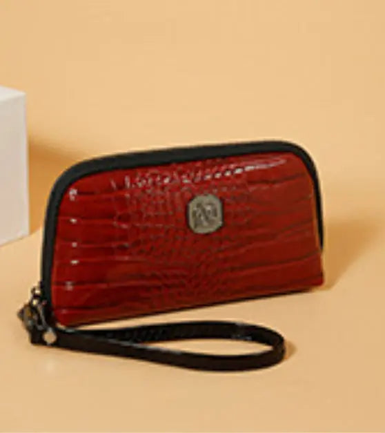 Hand-held Crystal Bamboo Pattern Exquisite Mobile Phone Bag