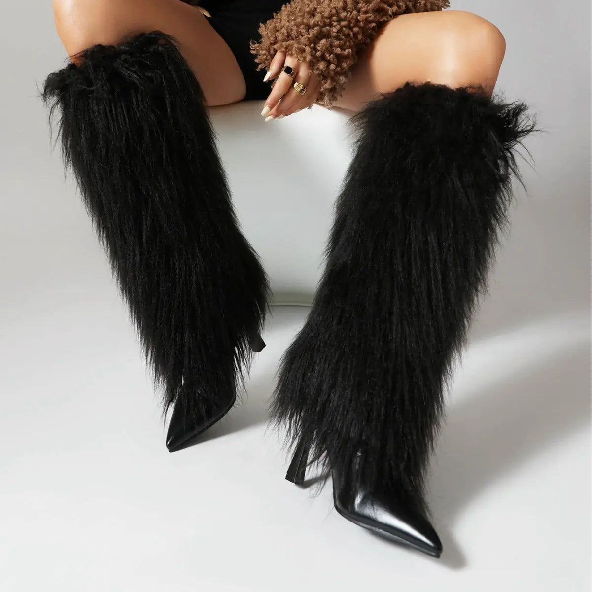 Autumn And Winter Stiletto Heel 33-46 Large And Small Size Women's High Boots Dropshipman