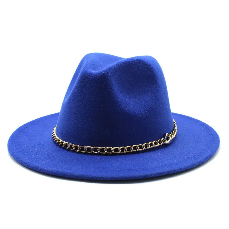 Broad-brimmed Hat Fashion Flat Brim Top Hat Men Women Cjdropshipping