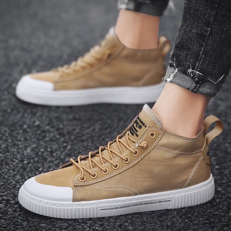 Canvas flat white shoes Gao Bang shoes JNi3 shop