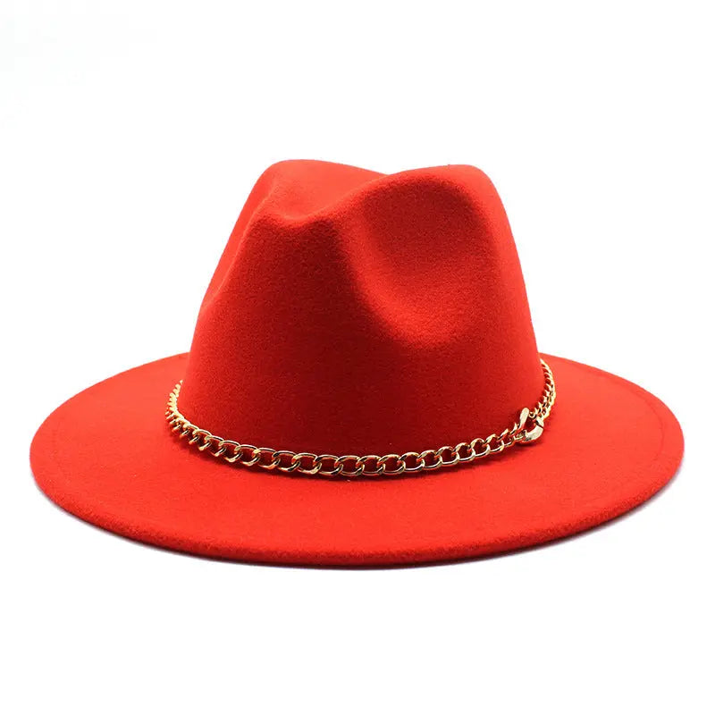 Broad-brimmed Hat Fashion Flat Brim Top Hat Men Women Cjdropshipping