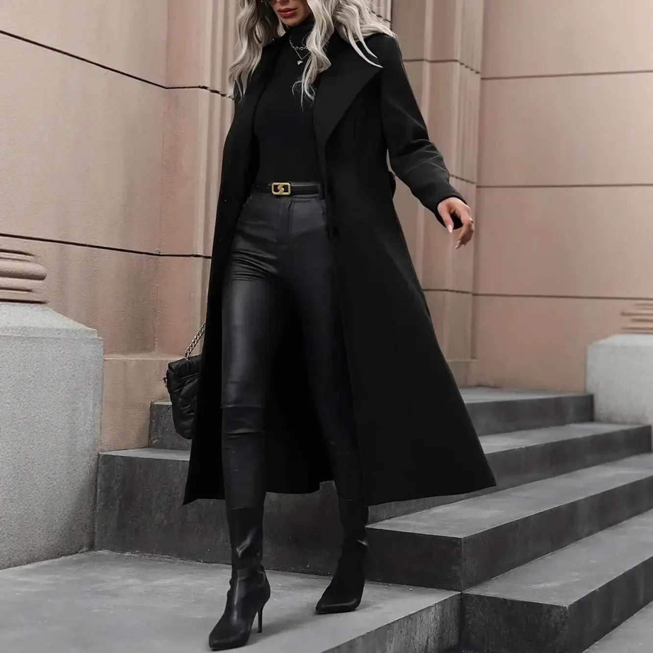 Women's Minimalist Basic Belt King-size Coat Cjdropshipping