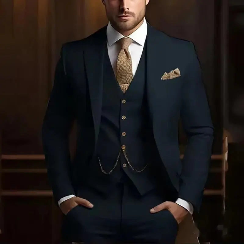 Men's High-grade Gentleman Temperament Slim Suit Cjdropshipping