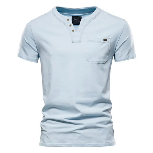 Sports T-shirt Slim Cotton Pocket Men Cjdropshipping