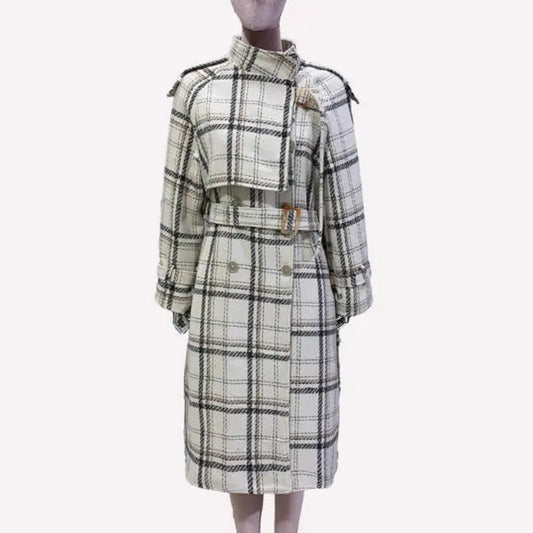 High Sense Autumn And Winter Woolen Coat Female Long Thickened JNi3 shop