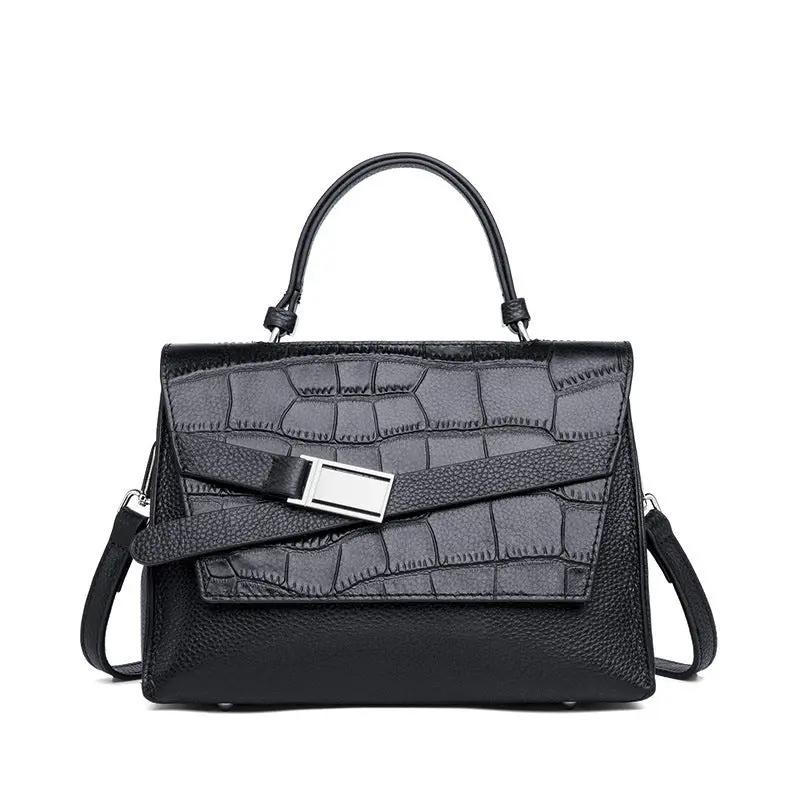 Elegant Lightweight Leather Alligator Print Handbag Cjdropshipping