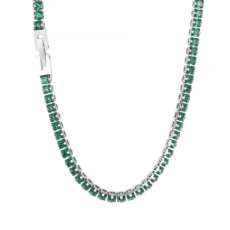 Women's Retro Color Zircon Necklace Cjdropshipping