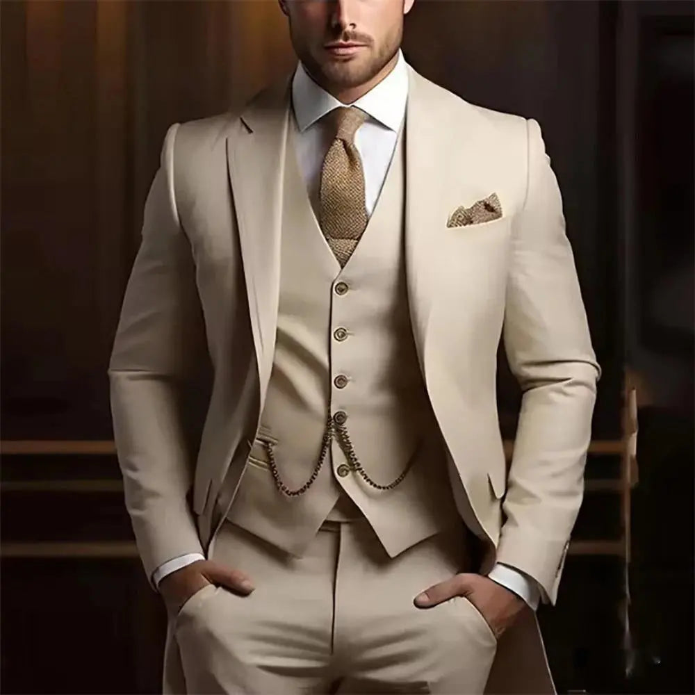 Men's High-grade Gentleman Temperament Slim Suit Cjdropshipping