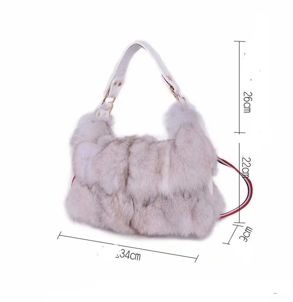 Fur Fox Hair Women's Bag Single Shoulder Belt Cjdropshipping