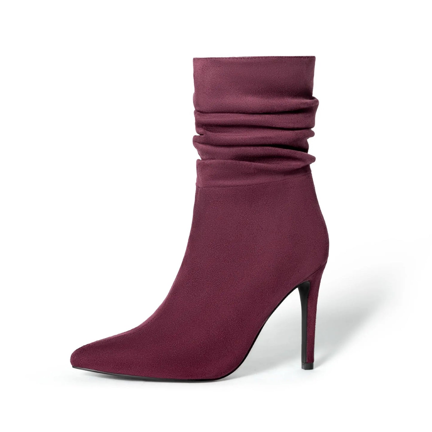 Women's Fashion Suede Pointed High Heels Boots Cjdropshipping