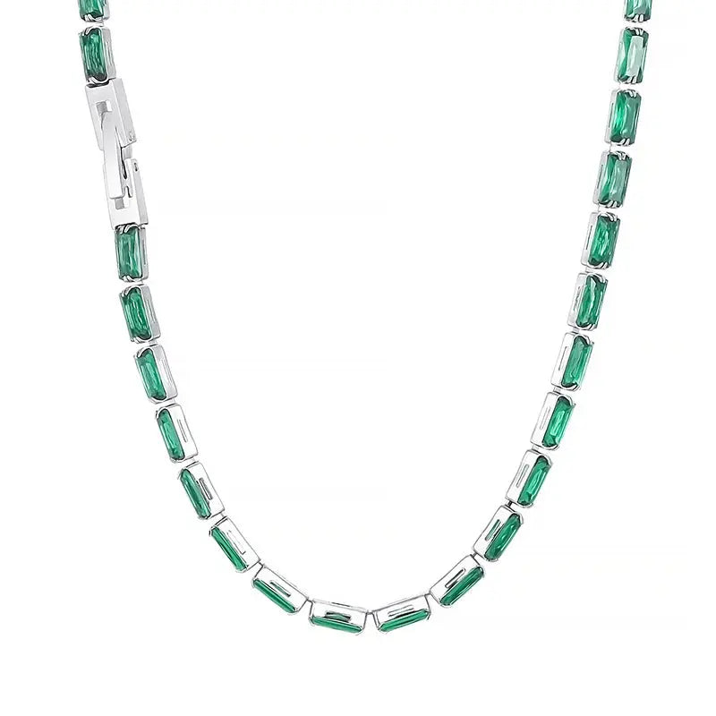 Women's Retro Color Zircon Necklace Cjdropshipping