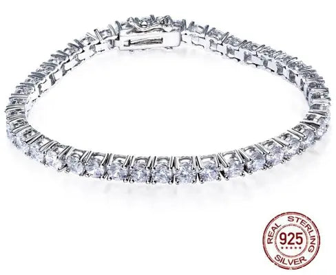 S925 Silver Bracelet 17-19cm Chain Length Optional Tennis Chain - JNi3 shop